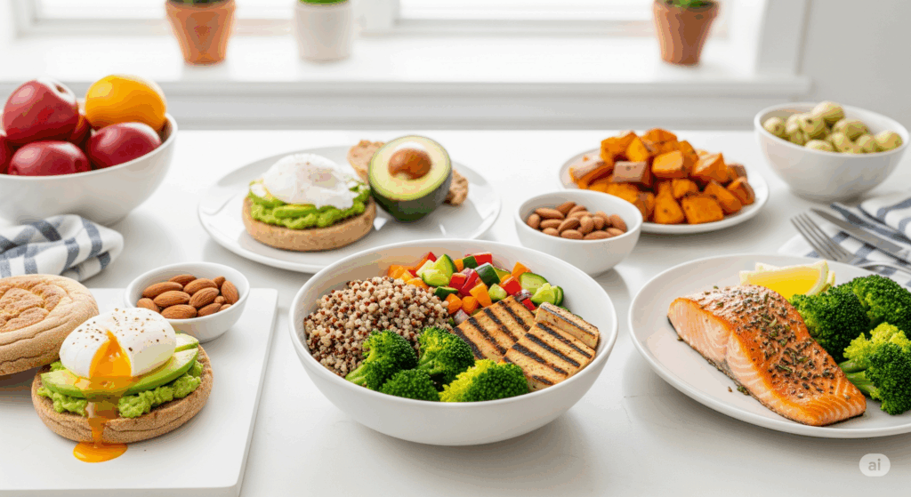 Thực đơn giảm cân đơn giản, giàu dinh dưỡng cho học sinh.